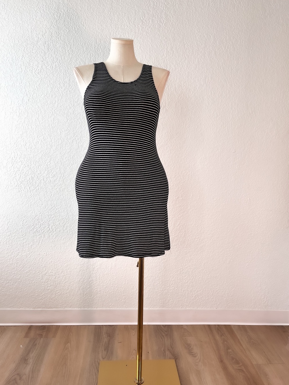 Black & White Striped Tank Dress